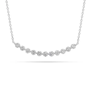 1.06 ct Diamond Bar Necklace
