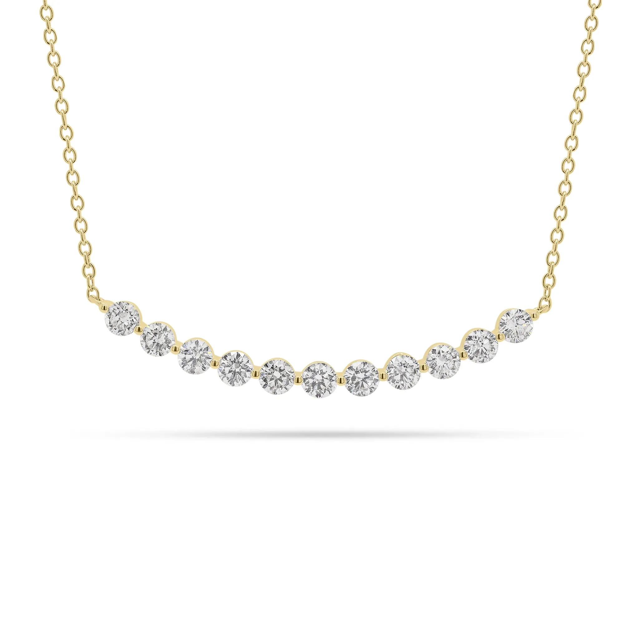 1.06 ct Diamond Bar Necklace