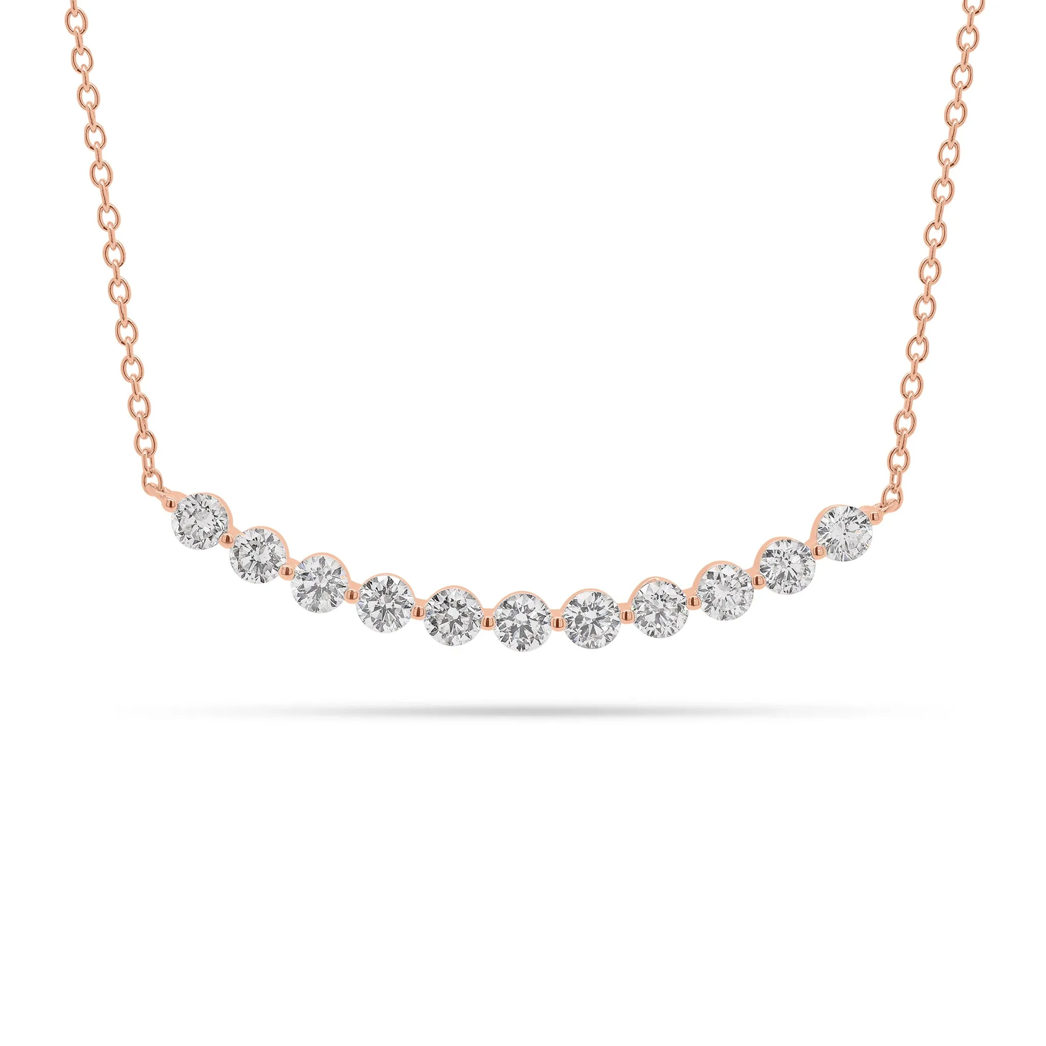 1.06 ct Diamond Bar Necklace
