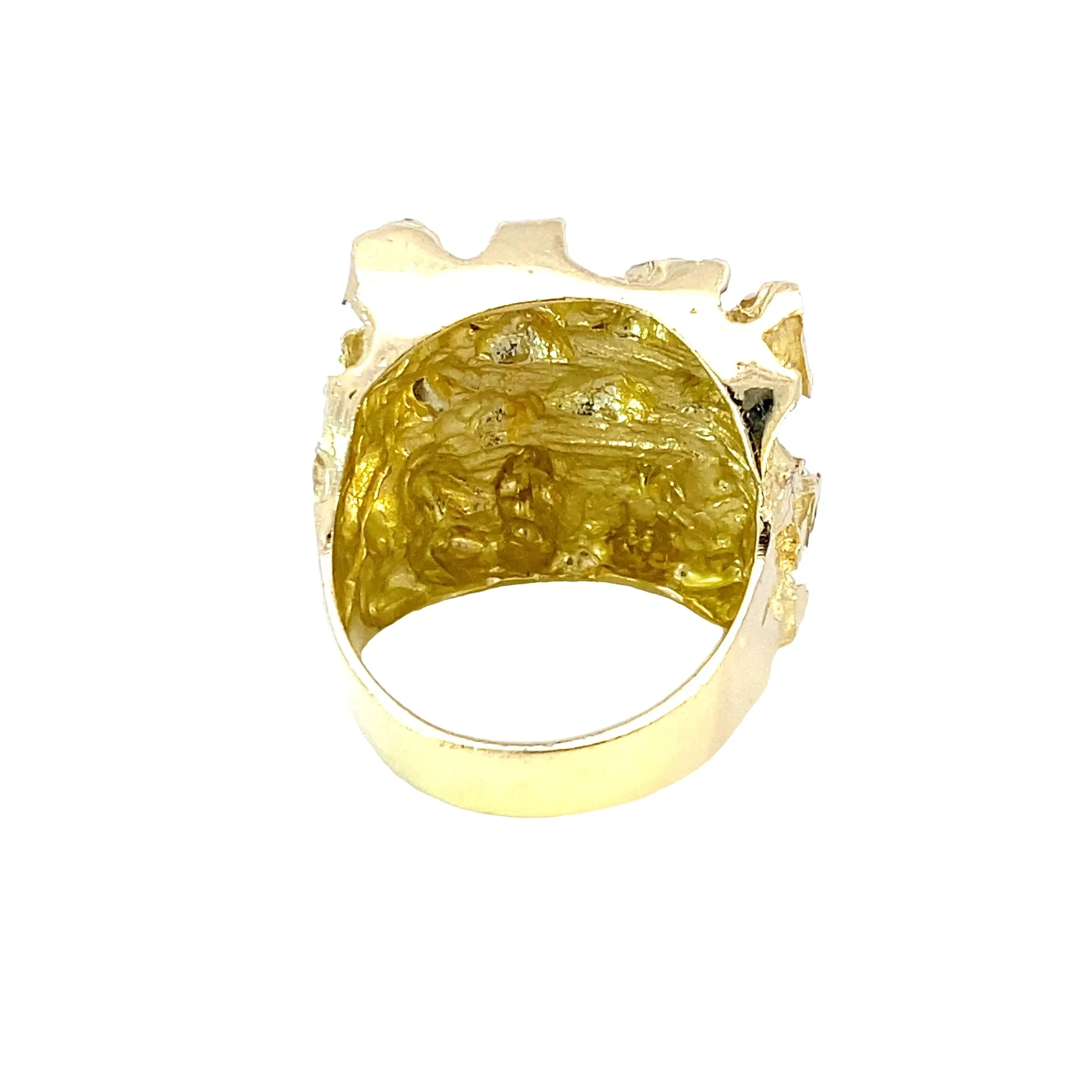 10K Gold Large Nugget Ring 21.3 Grams