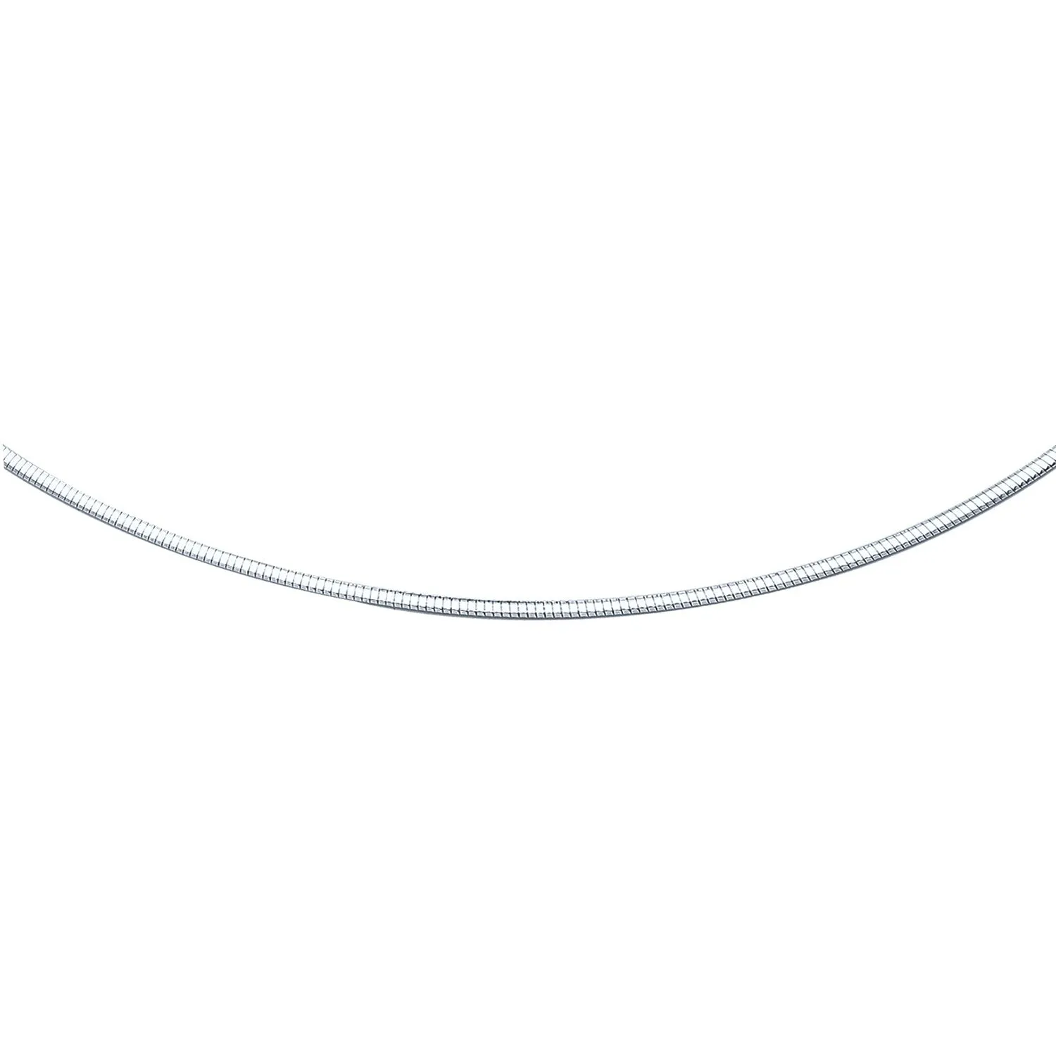 14k White Gold Classic Omega Style Chain (2 mm)-rx77966-18