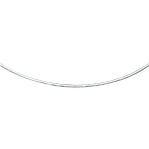 14k White Gold Classic Omega Style Chain (2 mm)-rx77966-18