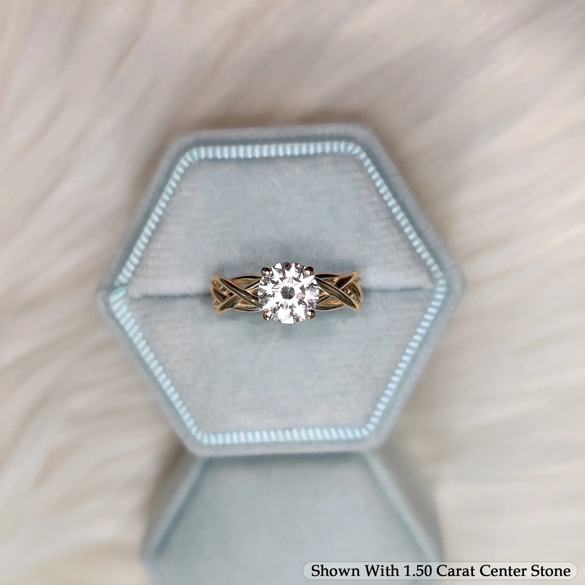 1.50 Ct. Round Cut Lab Diamond Solitaire Engagement Ring 14K Gold