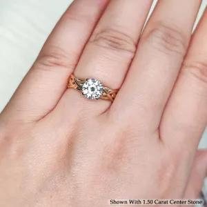 1.50 Ct. Round Cut Lab Diamond Solitaire Engagement Ring 14K Gold