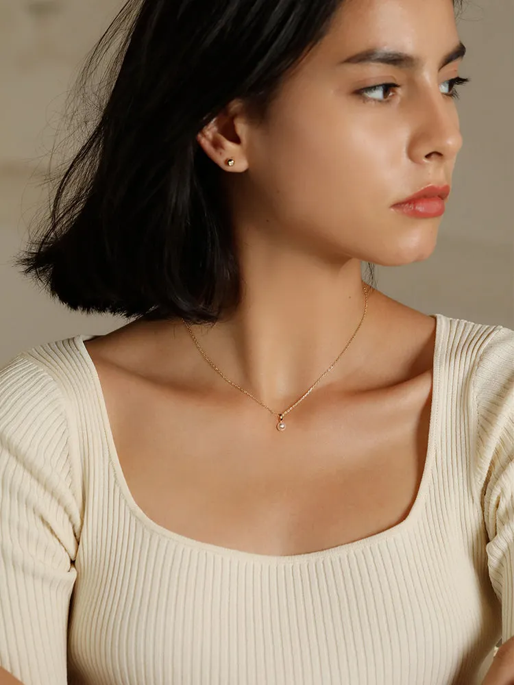 3mm AK Northern Lights Natural Pearl Necklace