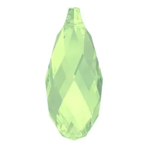 6010 Swarovski Briolette Pendants, Chrysolite Opal (294)