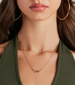 777 Charm Dainty Chain Necklace