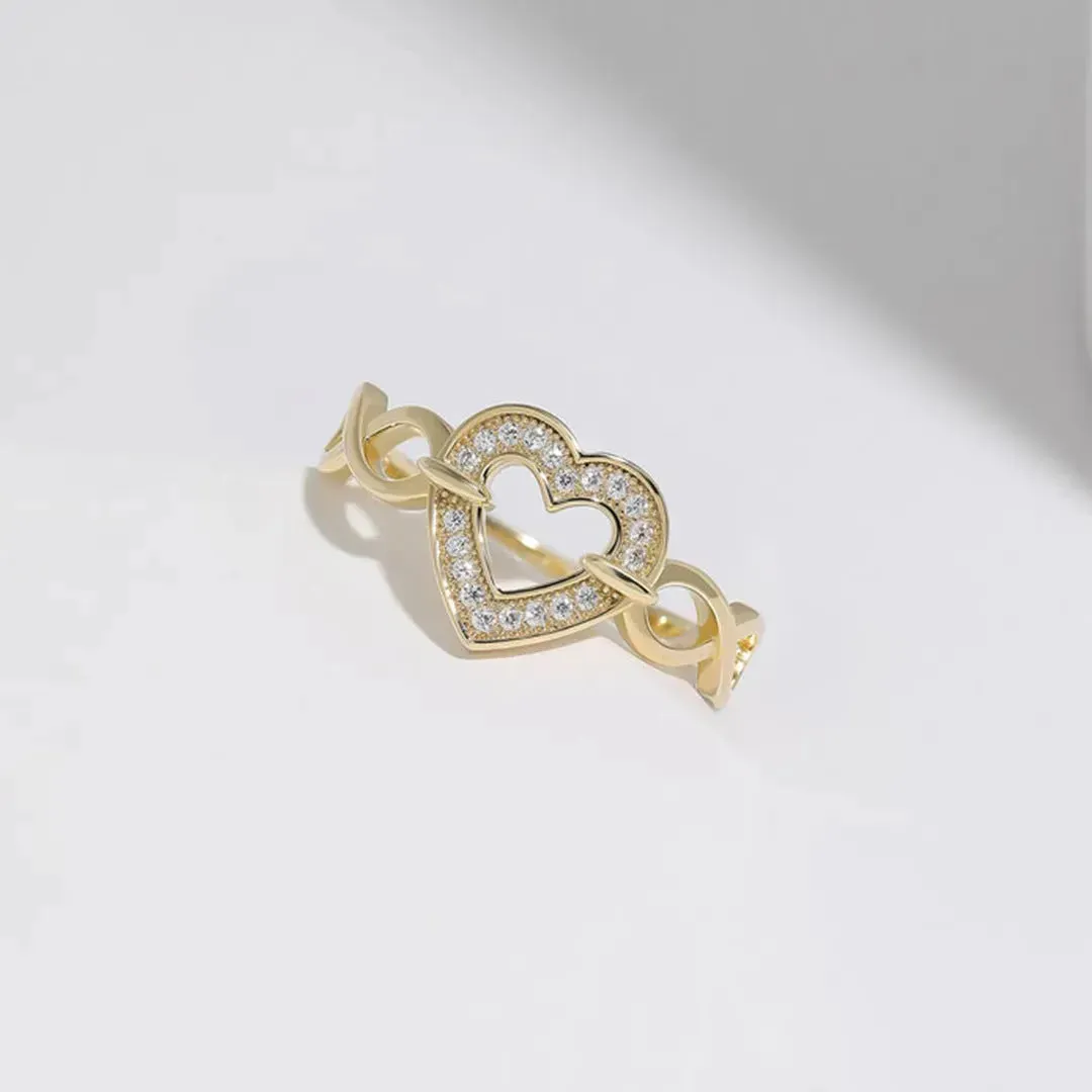 925 Sterling Silver Heart Ring