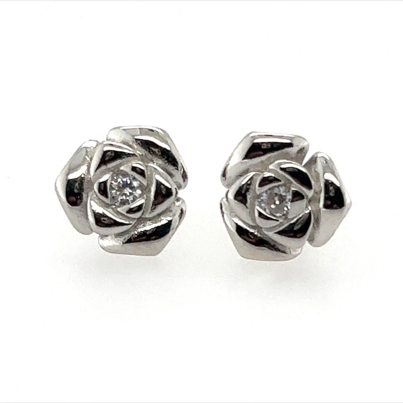 A386 Rose Post Earrings