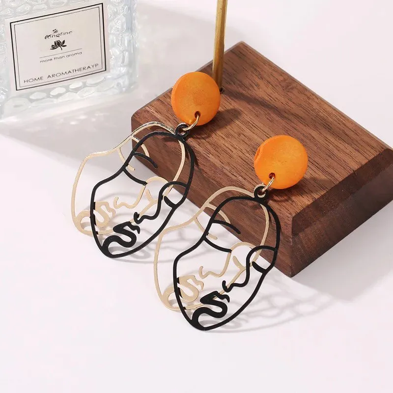 Abstract Face Earrings