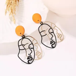 Abstract Face Earrings