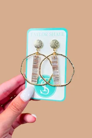 Acrylic Rose Shimmer in Hoops