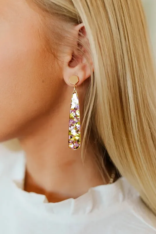 Acrylic Rose Shimmer in Hoops