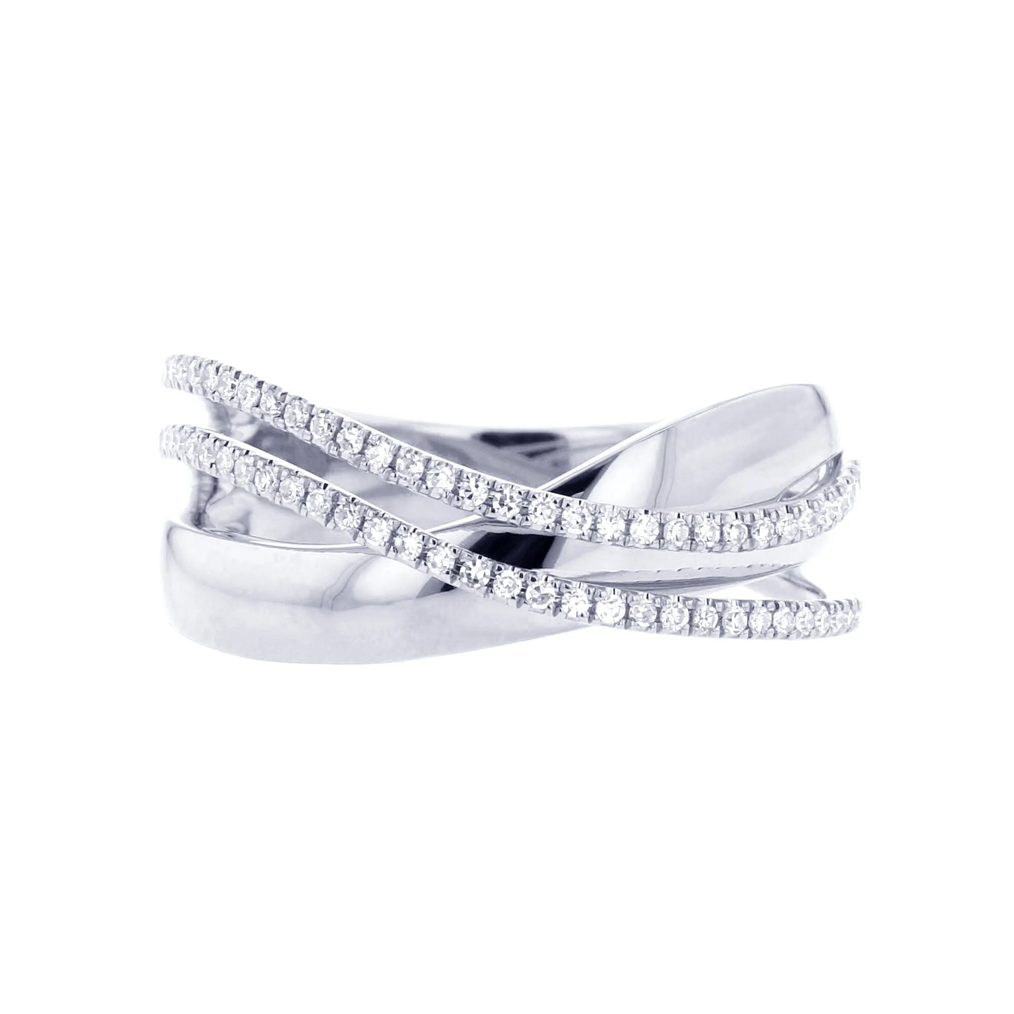 Alijah Criss Cross Diamond Ring