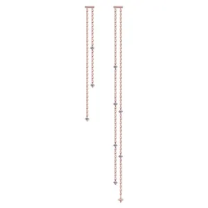 Alizah Drop Earrings in Rose Gold