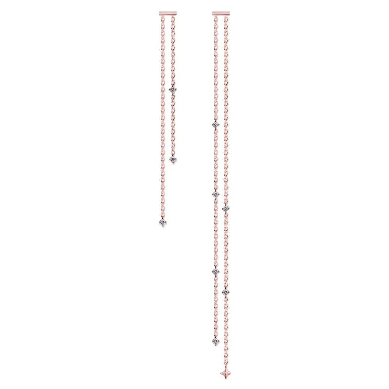 Alizah Drop Earrings in Rose Gold