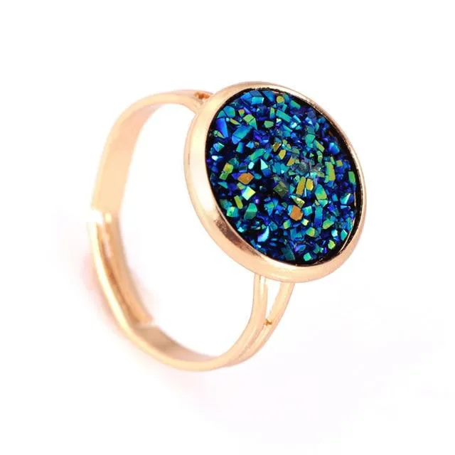 Assorted Druzy Stone Rings