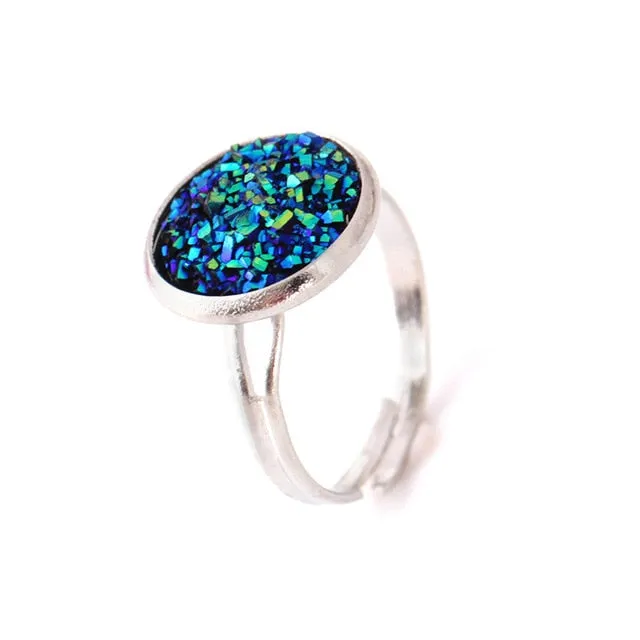 Assorted Druzy Stone Rings