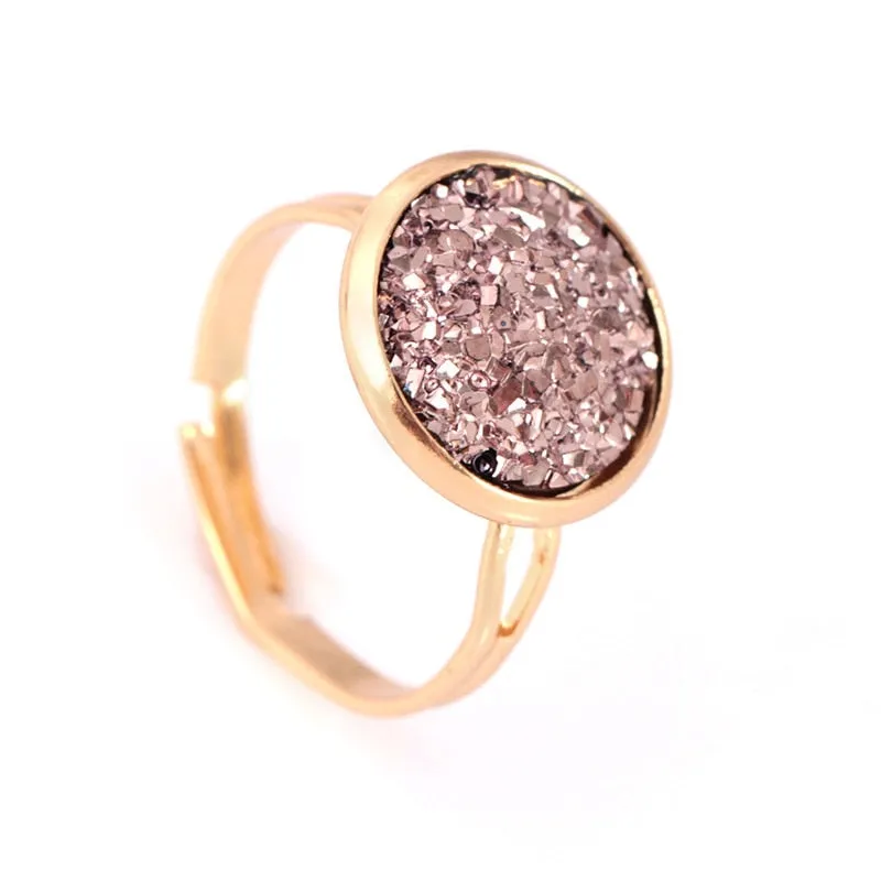 Assorted Druzy Stone Rings