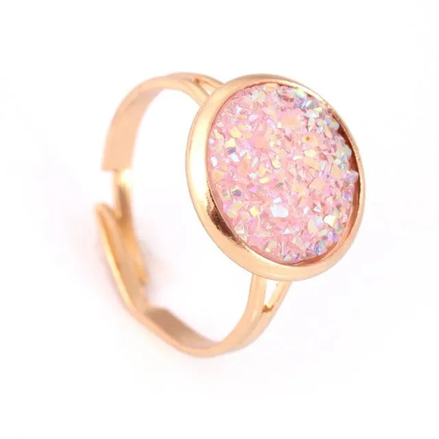 Assorted Druzy Stone Rings