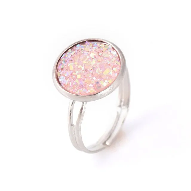 Assorted Druzy Stone Rings