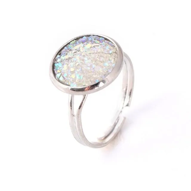 Assorted Druzy Stone Rings
