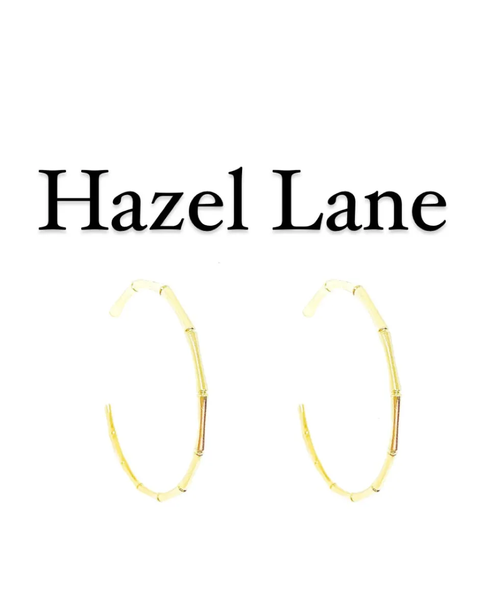 Bamboo Hoops- Gold