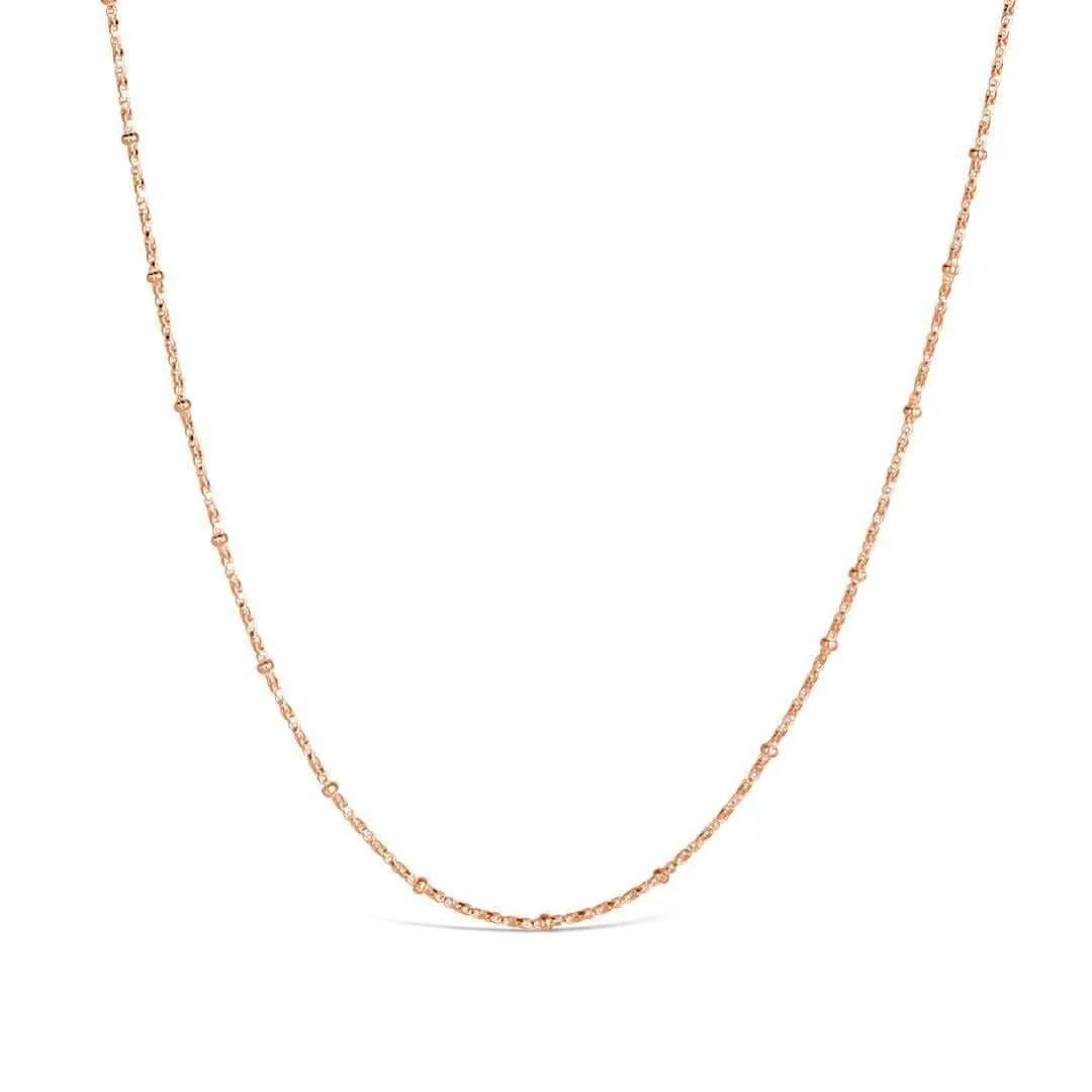 Beaded Chain | Rose Gold