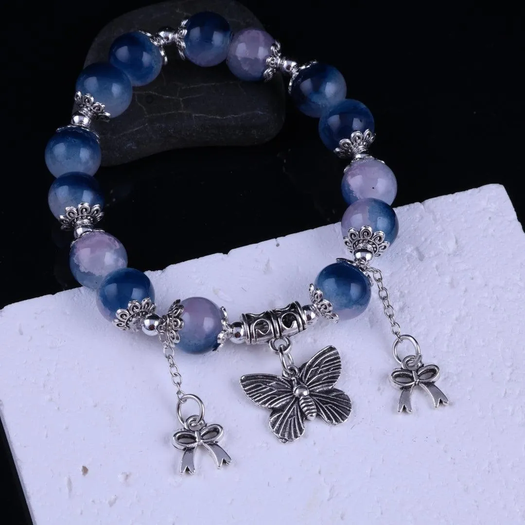 Blue Serenity Charm Bracelet