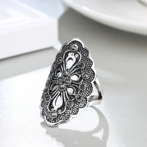 Boho Antique Gold Fashion Crystal Vintage Ring