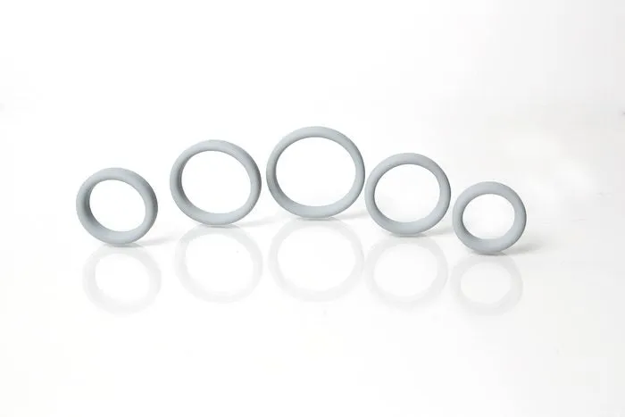 Boneyard Silicone Ring 5 Pieces Kit Grey