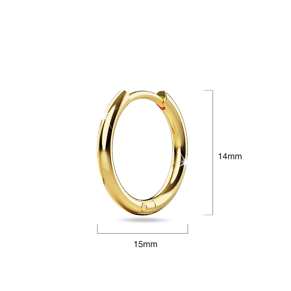 Boxed 2 Pairs of Edgy Round Shape Earrings Set