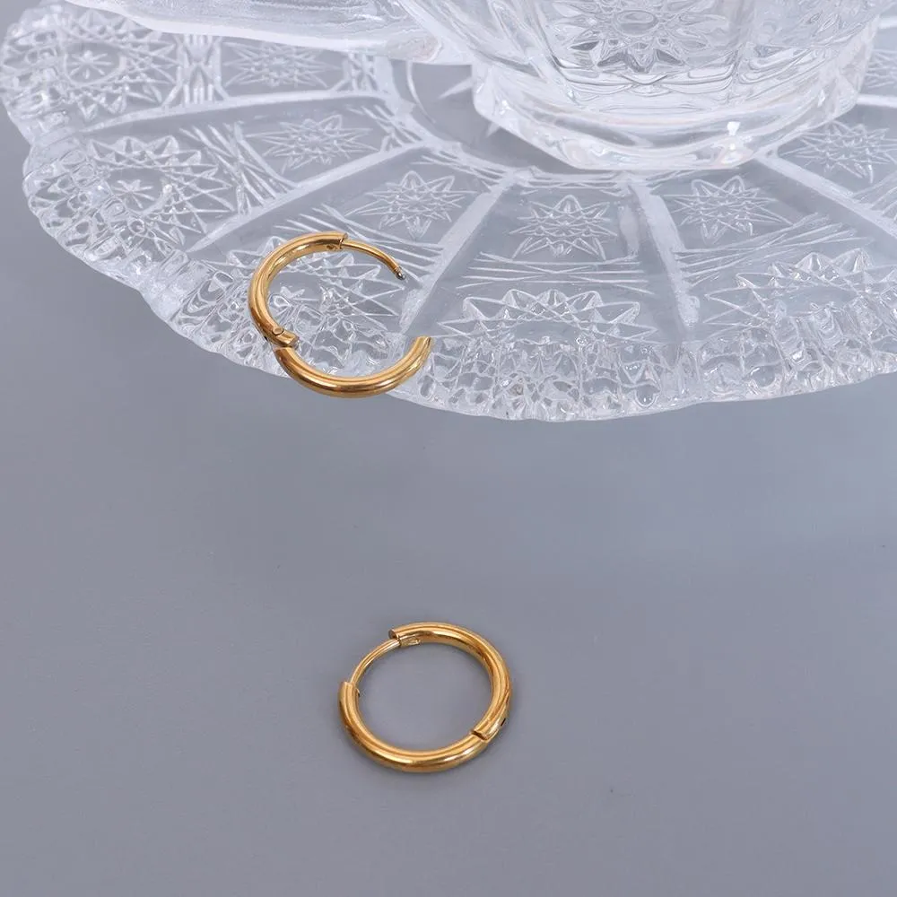 Boxed 2 Pairs of Edgy Round Shape Earrings Set