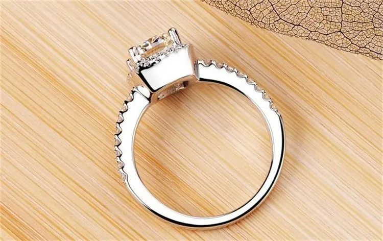Bridal Wedding Anelli Trendy CC 925 Sterling Silver Ring