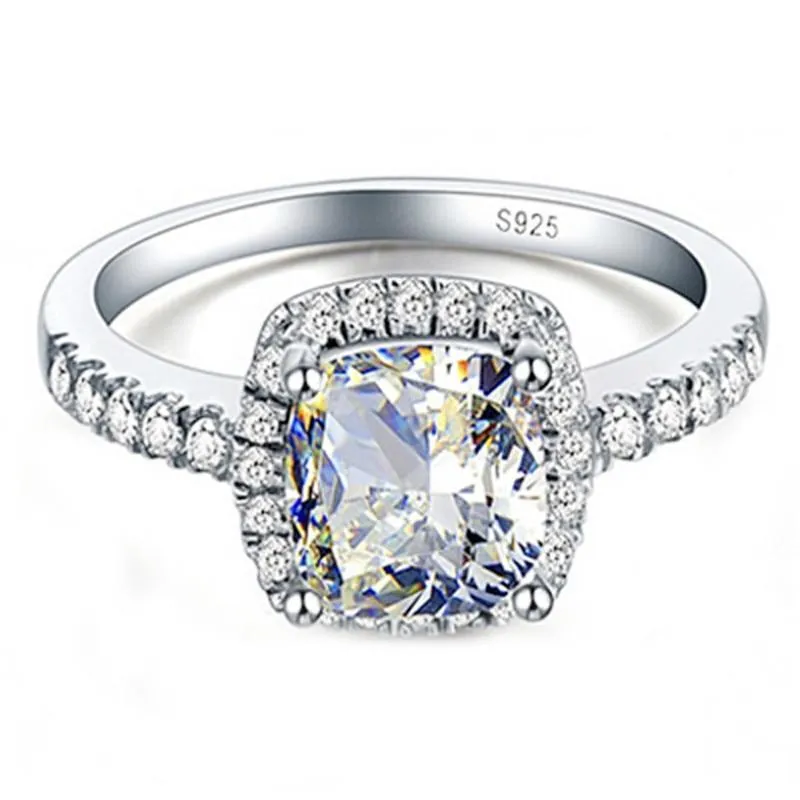 Bridal Wedding Anelli Trendy CC 925 Sterling Silver Ring