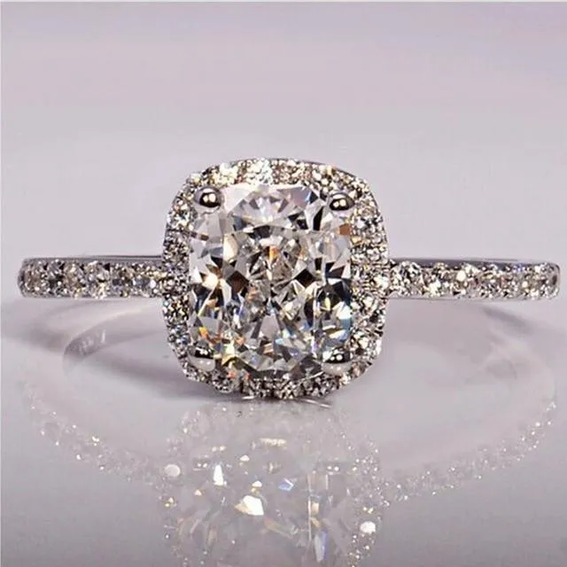 Bridal Wedding Anelli Trendy CC 925 Sterling Silver Ring