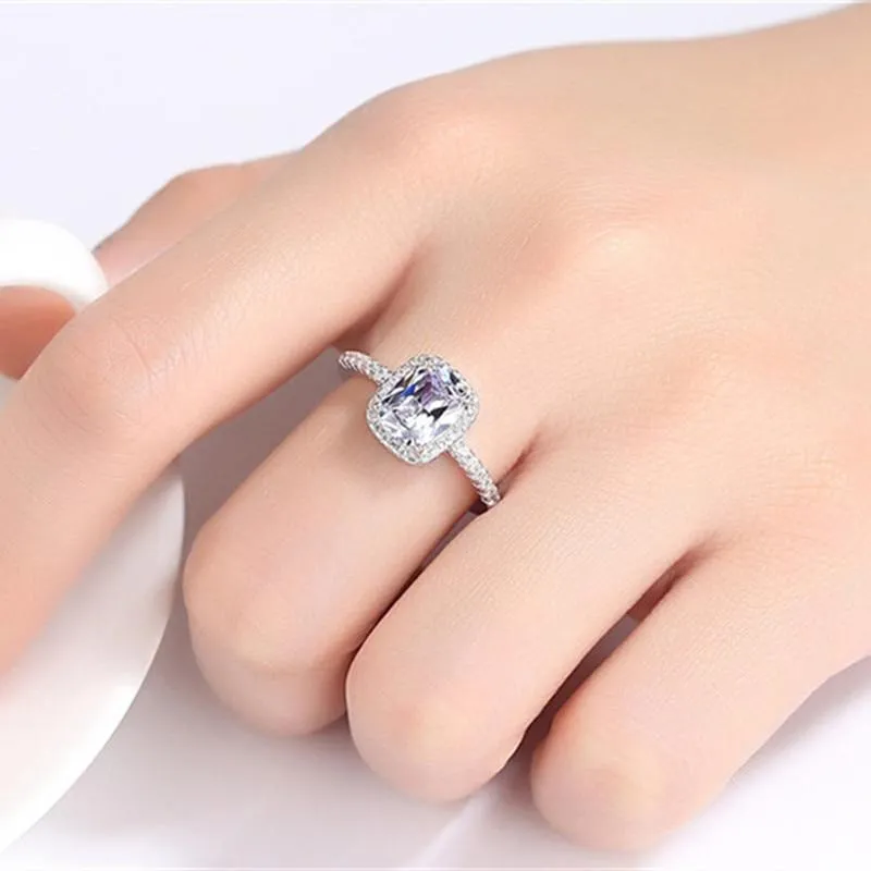 Bridal Wedding Anelli Trendy CC 925 Sterling Silver Ring