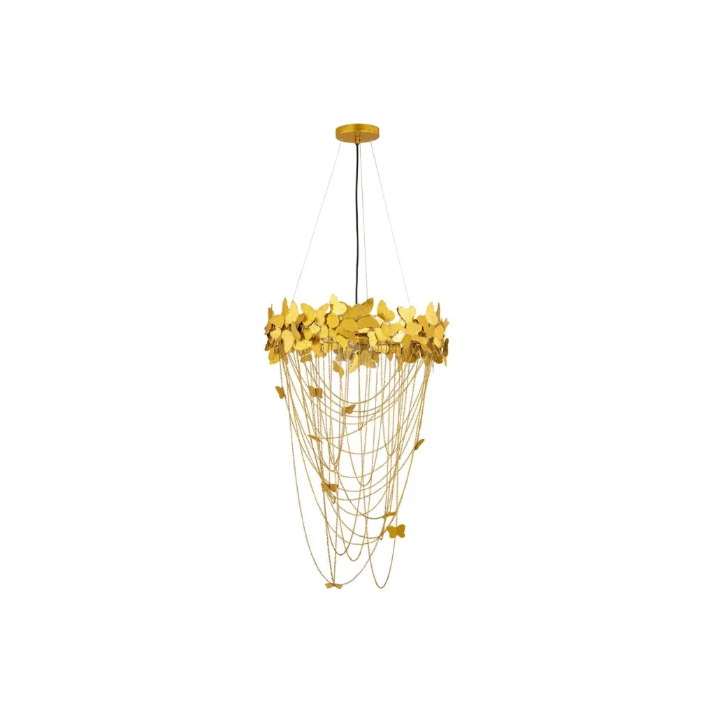 Butterfly Gold Chandelier