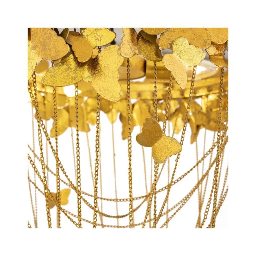 Butterfly Gold Chandelier