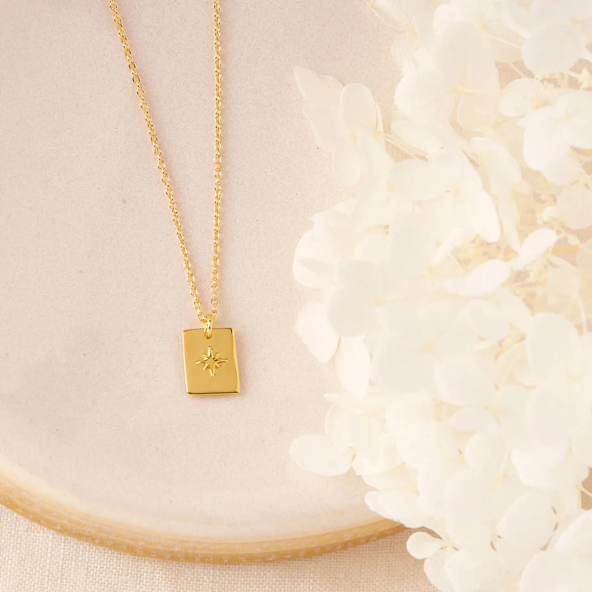 Celestial Medallion Necklace Gold
