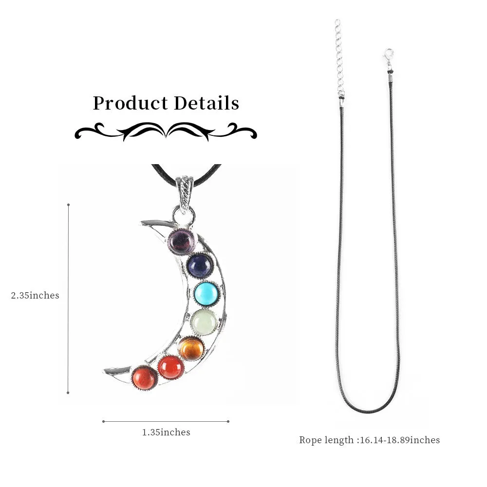 Chakra Healing Crystals Pendant Jewelry Gifts for Women
