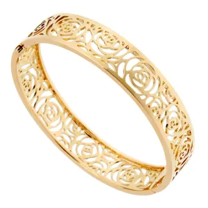 Chanel Camellia Yellow Gold Ajoure Bracelet