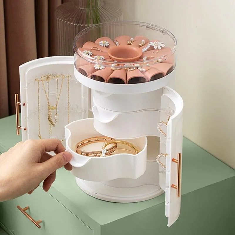 Chic Multi-Layer Jewelry Organizer: Stylish and Portable Storage for Your Accessories
