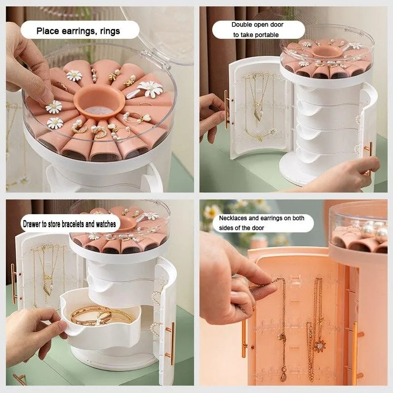 Chic Multi-Layer Jewelry Organizer: Stylish and Portable Storage for Your Accessories