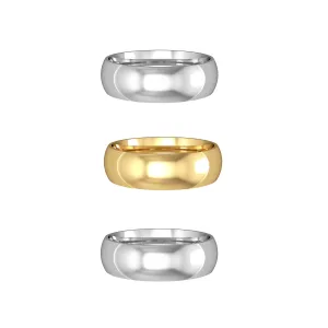 Classic Court Style Wedding Band 6.0mm