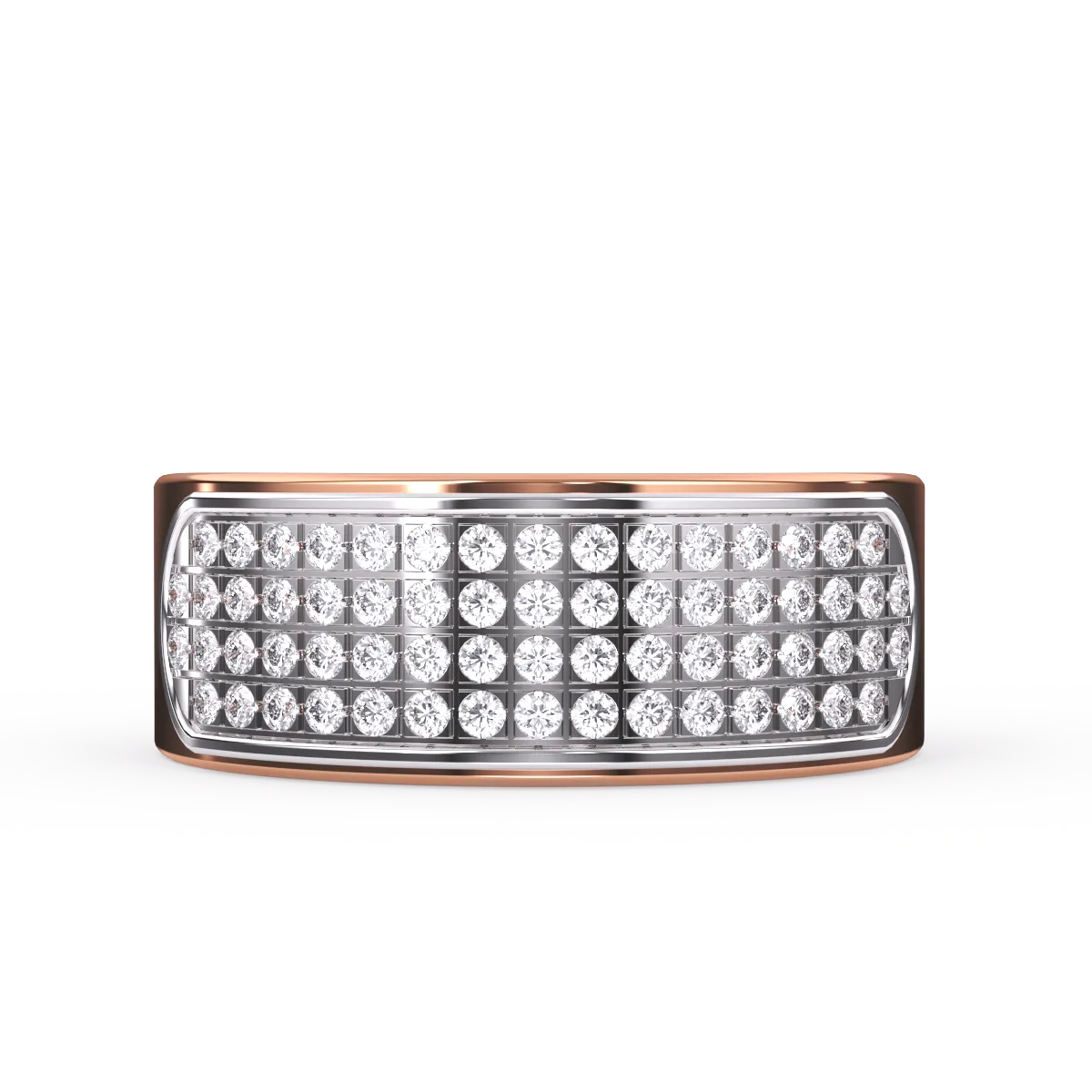 Classic Diamond Half Eternity Men’s Ring