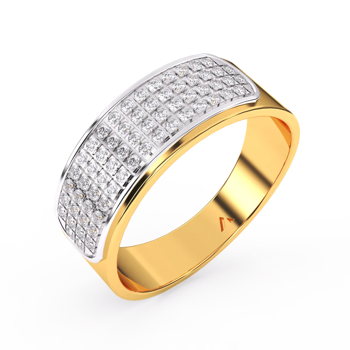 Classic Diamond Half Eternity Men’s Ring