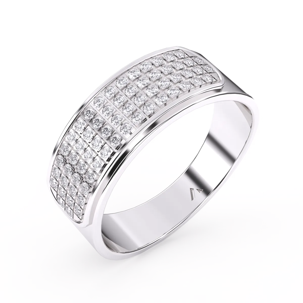 Classic Diamond Half Eternity Men’s Ring