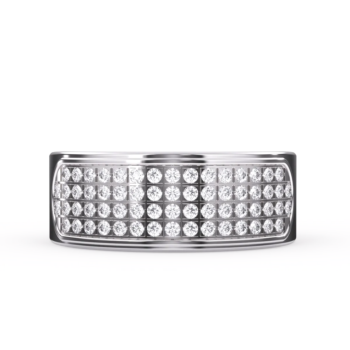 Classic Diamond Half Eternity Men’s Ring