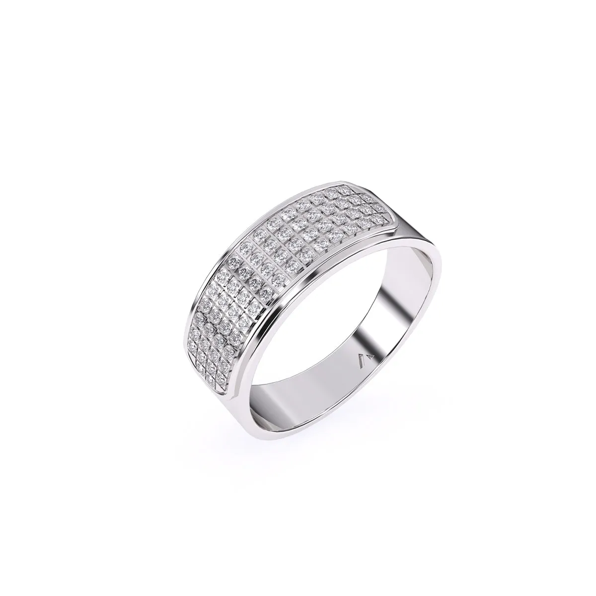 Classic Diamond Half Eternity Men’s Ring